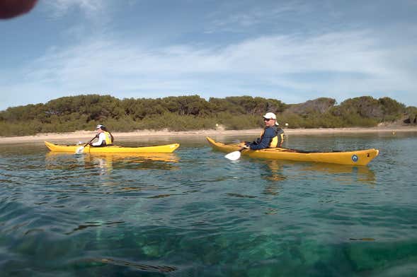 Tour en kayak por el sur de Menorca