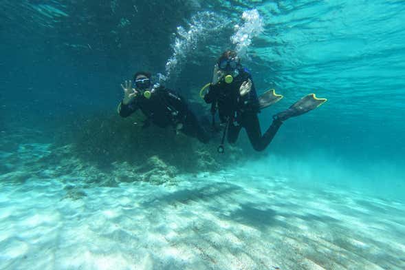 Bautismo de buceo en Son Xoriguer